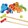 Bino Kinder-Krocket-Set Aus Holz, Zoo