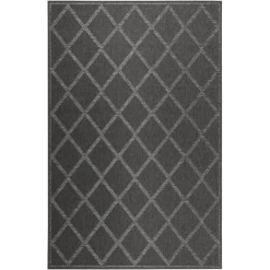 Esprit Outdoorteppich In & Outdoor Sparkle Outdoor (Rhomb) Anthrazit Silber