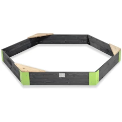 EXIT TOYS EXIT Holzsandkasten Aksent Sechseckig, 200 X 170 Cm