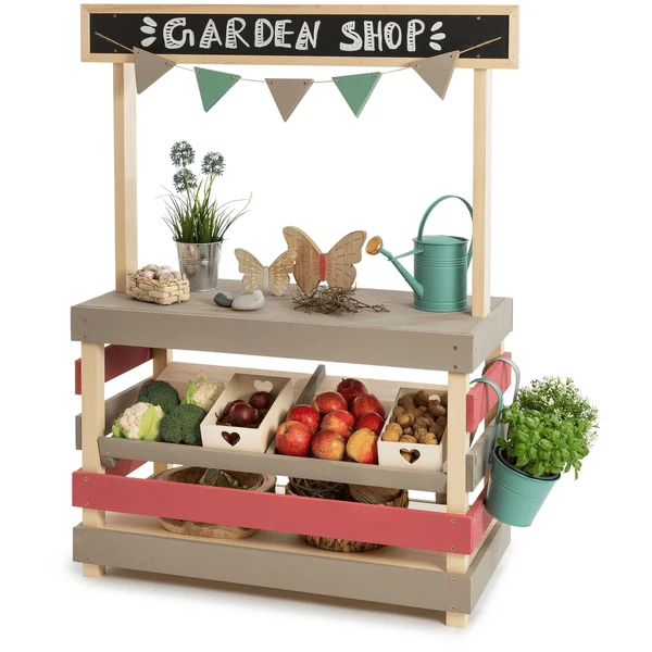 MUDDY BUDDY® Outdoor Shop "Garden Friend", Natur-warmgrau-malvenrosa 1 MUDDY BUDDY® Outdoor Shop "Garden Friend", Natur-warmgrau-malvenrosa