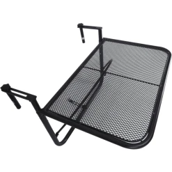 Outsunny Balkonhängetisch Höhenverstellbar Schwarz