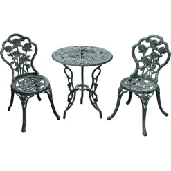 Outsunny Bistroset Im Antik-Optik Grün