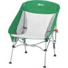 Outsunny Campingstuhl Zusammenklappbar Grün, Silber