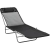 Outsunny Gartenliege Klappbar Schwarz
