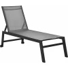 Outsunny Gartenliege Mit Verstellbarer Rückenlehne Grau