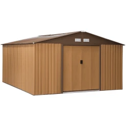 Outsunny Geräteschuppen Braun