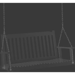 Outsunny Hängebank Mit Ketten Weiß