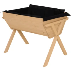 Outsunny Hochbeet Mit Vliesstofftuch Natur