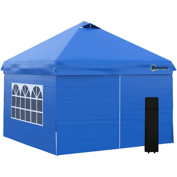 Outsunny Pavillon Mit Rolltasche Blau 1 Outsunny Pavillon Mit Rolltasche Blau