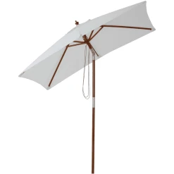 Outsunny Sonnenschirm Knickbar Creme