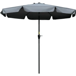 Outsunny Sonnenschirm Mit Entlüftung Grau