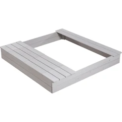 Roba Outdoor Sandkasten Mit Spielwannen, Grau